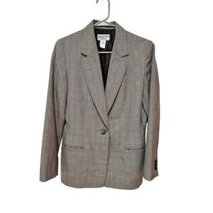 Vintage Pendleton Virgin Wool Black & White Blazer Size 6